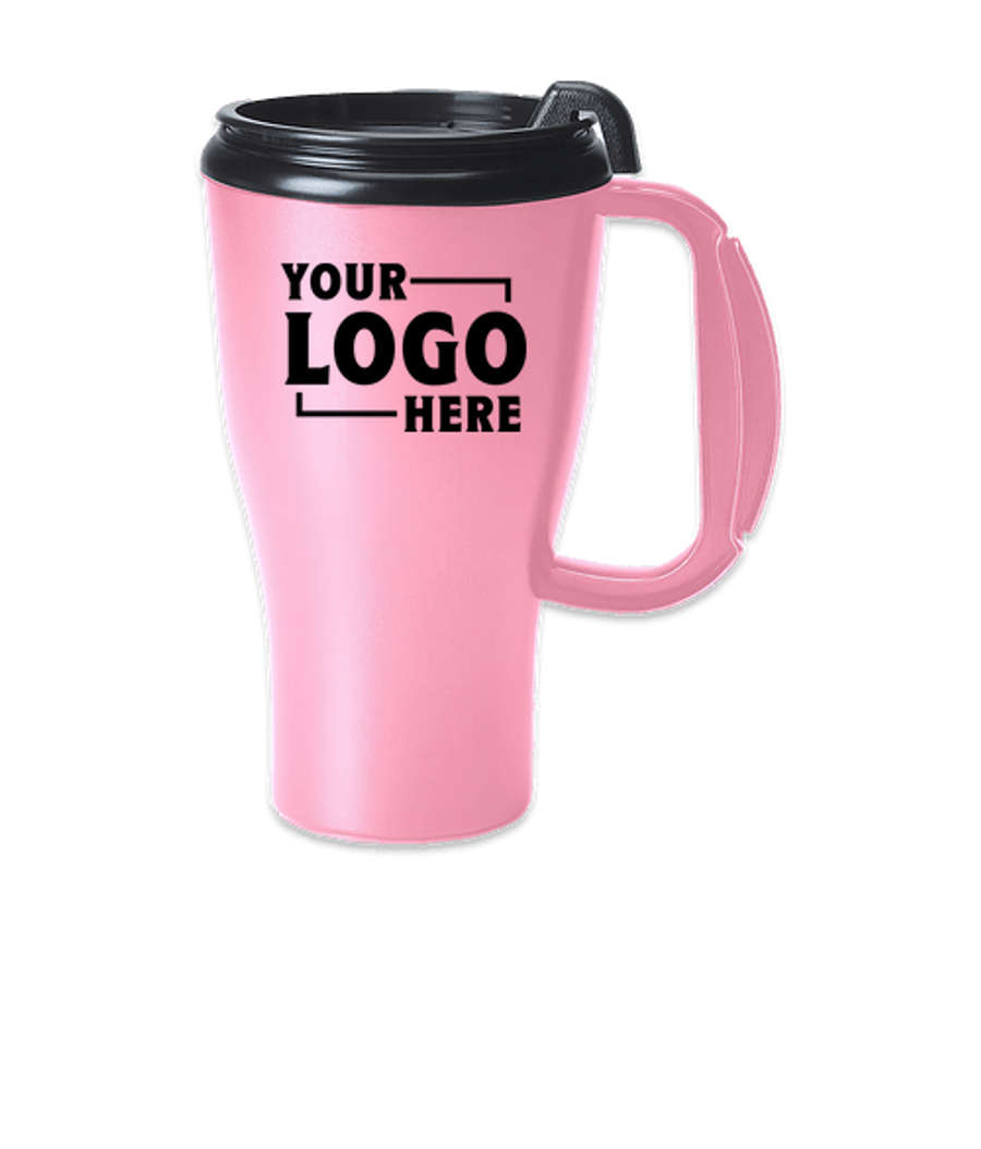 16 oz. Omega Mug with Slider Lid (Case of 48) in Pink