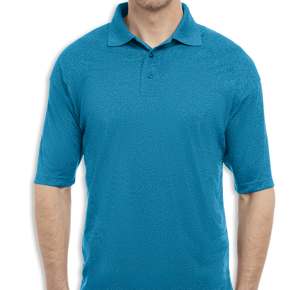 Blue Generation BLU-X-DRI Heathered Performance Polo - Embroidered-default