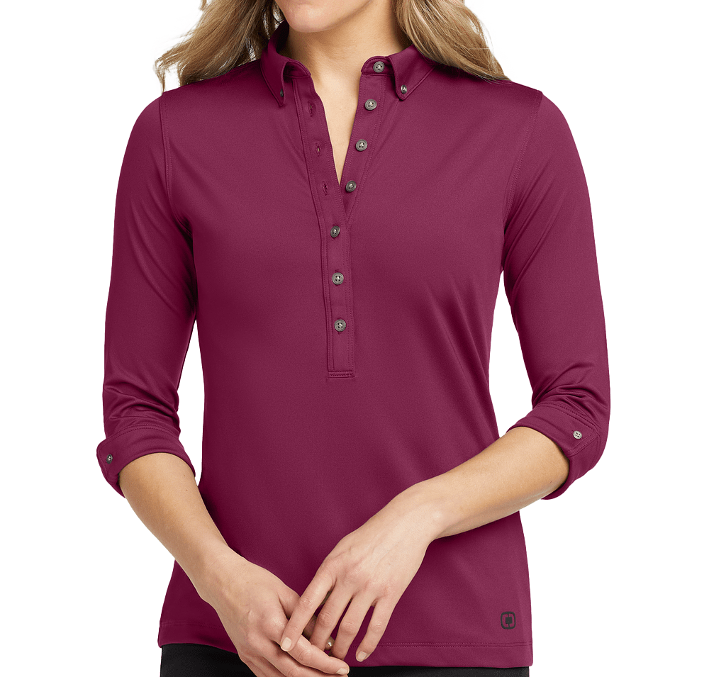 OGIO Women's Gauge 3/4 Sleeve Stretch Performance Polo-default