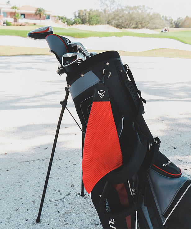 Grip Dry Waffle Golf Towel