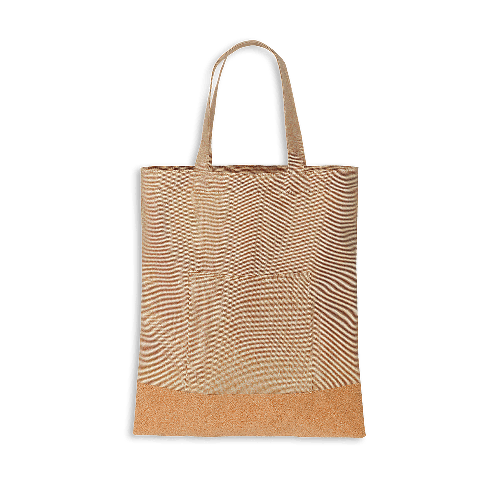 Full Color Carina Cork Trim Tote Bag-default