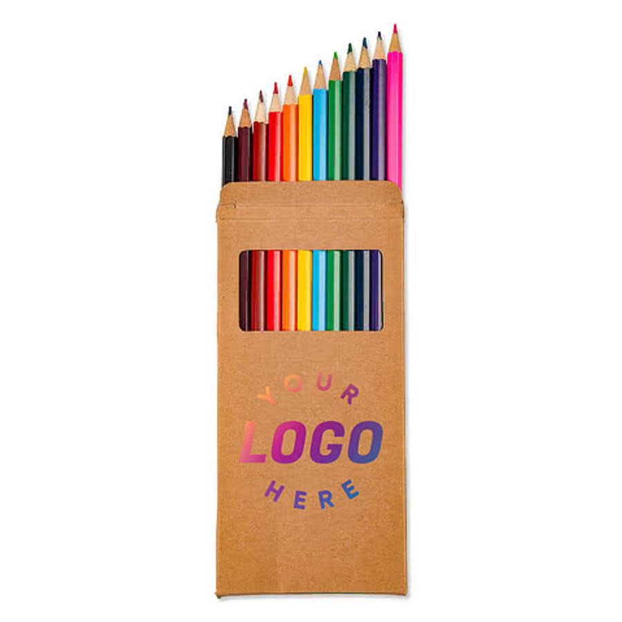 Full Color 12-Piece Colored Pencil Set in Natural