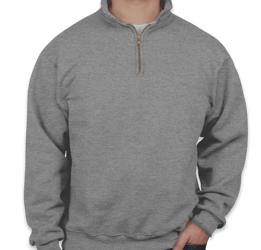 Jerzees Super Sweats 50/50 Quarter Zip Sweatshirt - Embroidered-default
