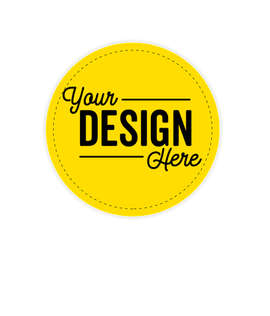 Full Color 3 in. Circle Magnet - Color: Yellow