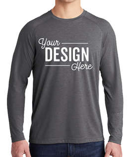 Sport-Tek Tri-Blend Long Sleeve Performance Shirt - Color: Dark Grey Heather