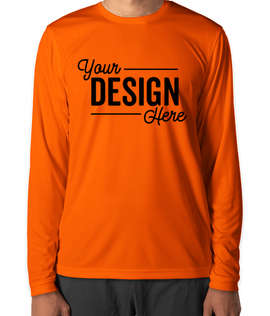 Clique by Cutter & Buck Spin Eco UPF 50 Long Sleeve Performance Shirt - Color: Orange