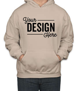 Gildan Midweight 50/50 Pullover Hoodie - Color: Sand