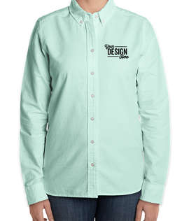 Brooks Brothers Women's Casual Oxford Long Sleeve Shirt - Color: Soft Mint