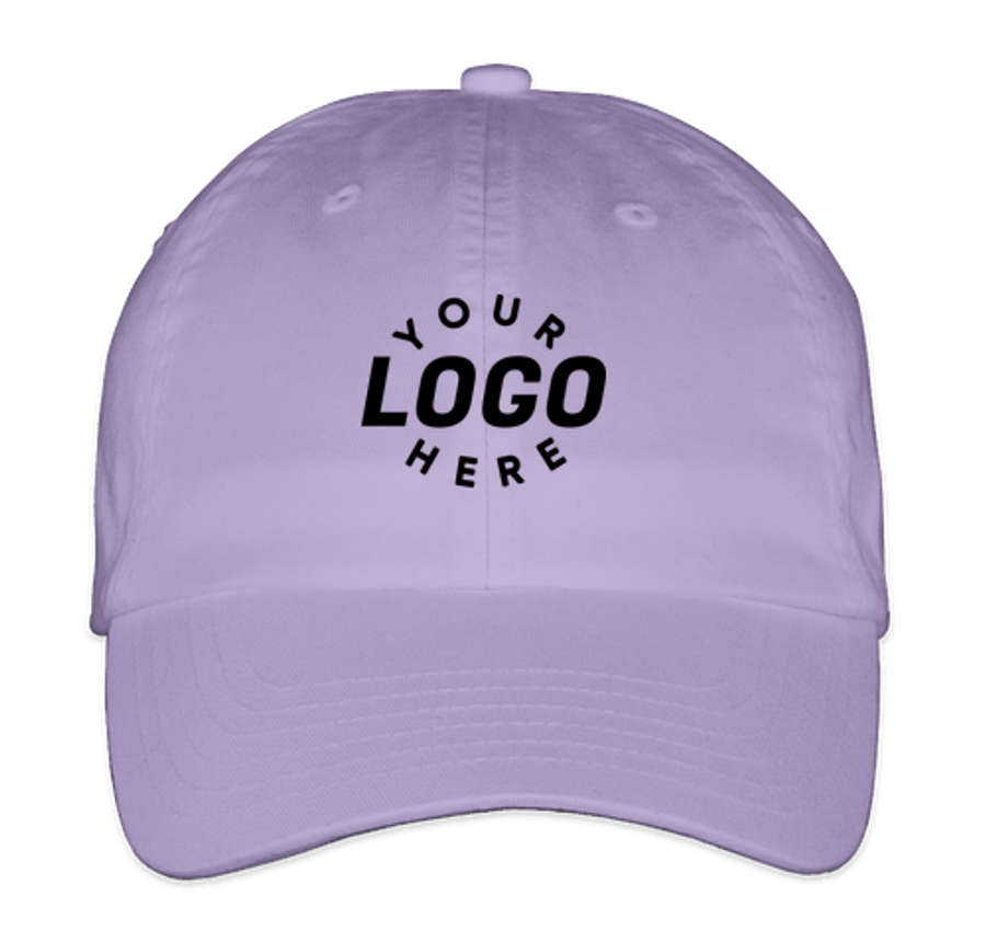 Valucap Bio-Washed Hat - Printed in Lavender