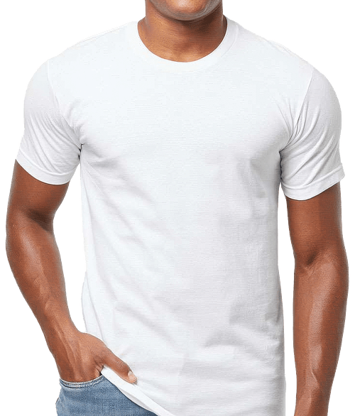 Tultex Fine Jersey Crewneck T-shirt in White