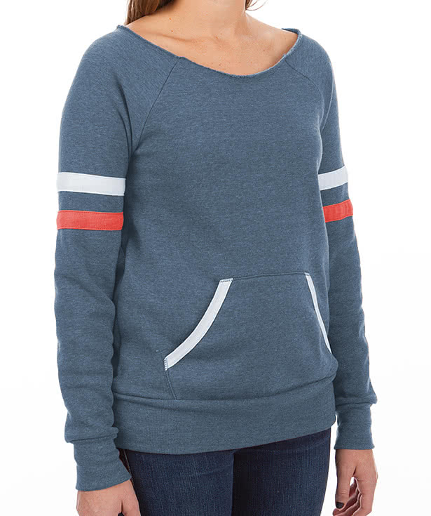 Alternative Apparel Women's Tri-Blend Wideneck Sweatshirt