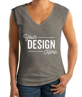 Next Level Women's Slim Fit Festival V-Neck Tank - Color: Ash