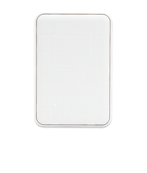 Recycled 5,000 mAh Portable Power Bank in White
