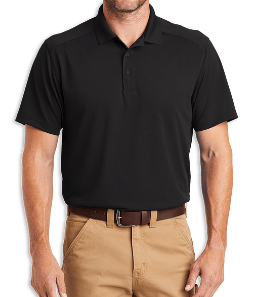CornerStone Tall Lightweight Snag-Proof Polo in Black