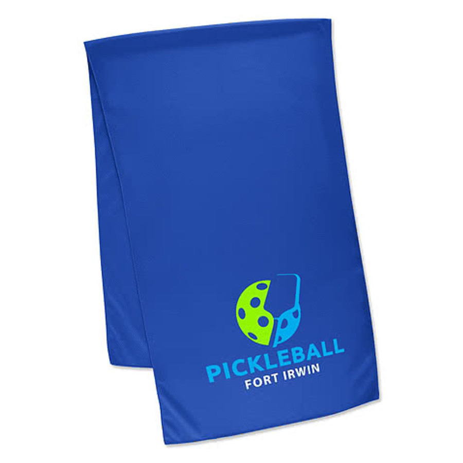 Large Recycled Sport Cooling  Towel in White
