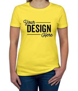 Next Level Women's Slim Fit Jersey T-shirt - Color: Vibrant Yellow