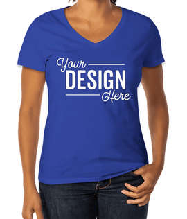 Hanes Women's Perfect-T V-Neck T-shirt - Color: Deep Royal
