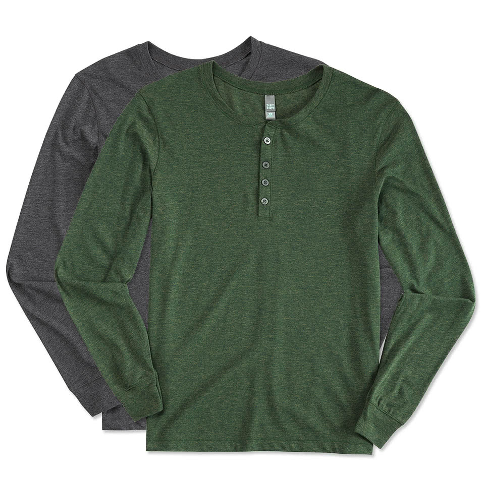 District 50/50 Long Sleeve Henley