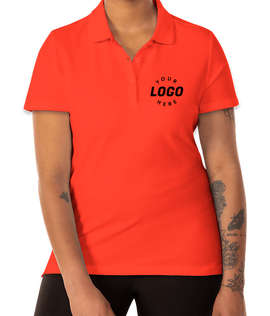 Clique by Cutter & Buck Women's Addison Cotton Pique Polo - Color: Blood Orange