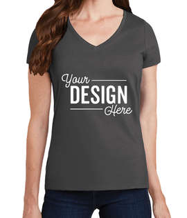 Port & Company Women's Fan Favorite V-Neck T-shirt - Color: Charcoal