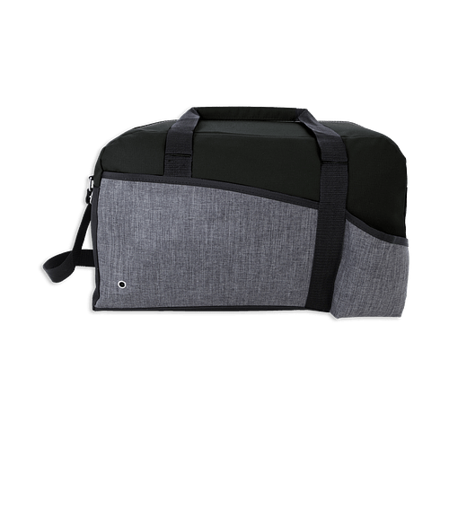 Two-Tone Center Court Duffel Bag in Black
