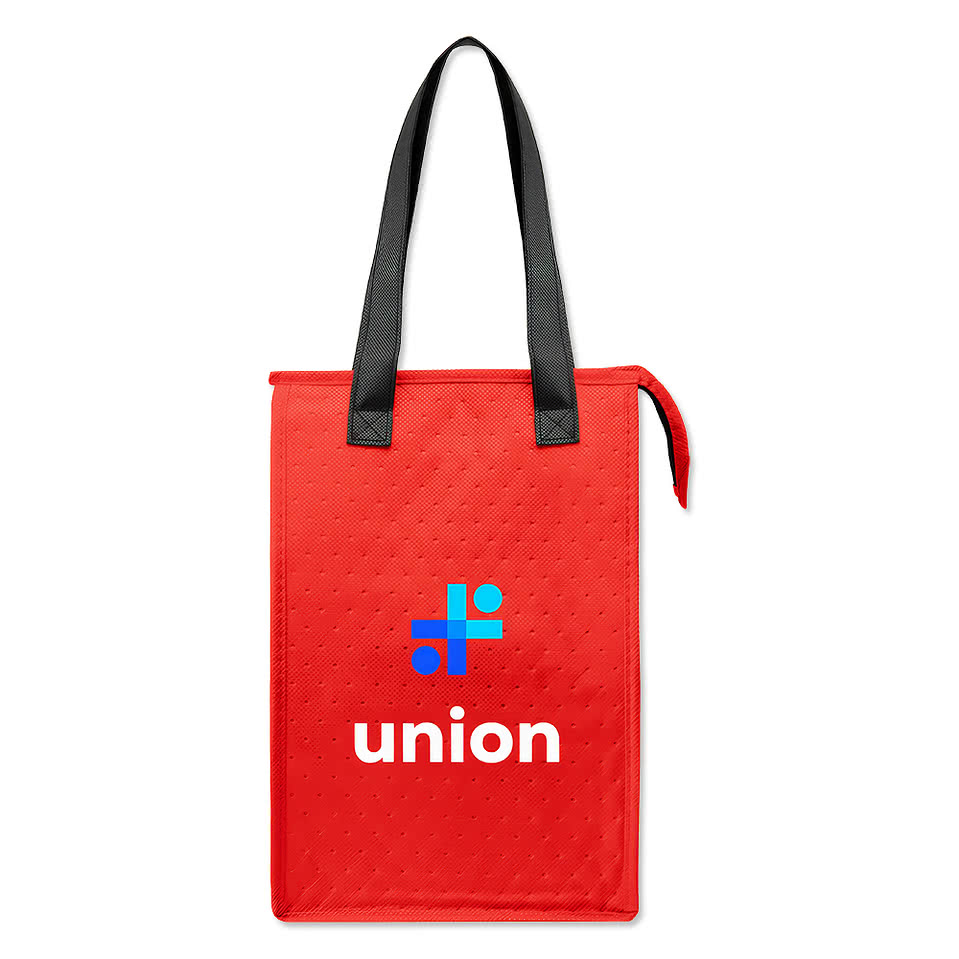 Dimples Recycled Non-Woven Cooler Tote Bag