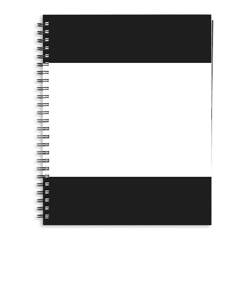 Border JournalBooks ® Spiral Planner in Black
