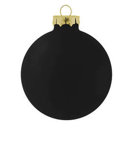 Glass Ball Tree Ornament - Color: Gloss Black
