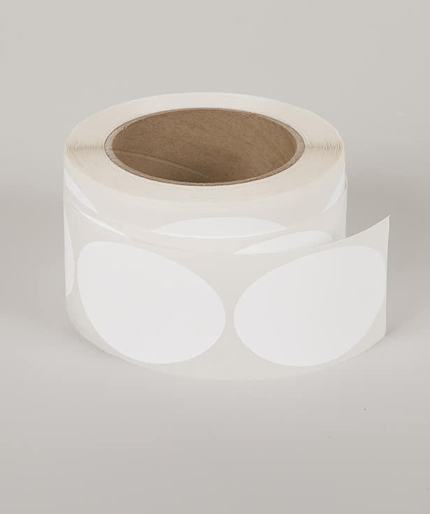 Full Color 3" x 2" Oval Roll Labels (Roll of 500)