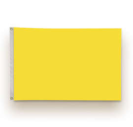 Full Color 2' x 3' Single Sided Nylon Flag - Color: Yellow