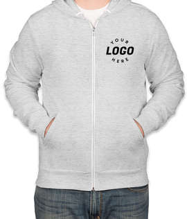 Bella + Canvas Ultra Soft Zip Hoodie - Color: Ash