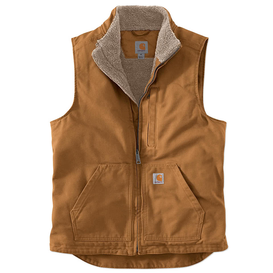 Carhartt Sherpa-Lined Mock Neck Vest - Printed