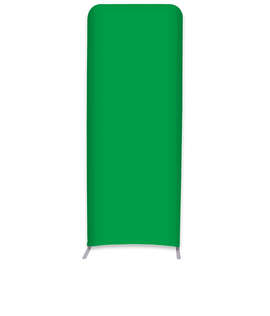 Full Color 36.5" x 91.25" Eurofit Straight Wall Display Kit - Color: Kelly Green