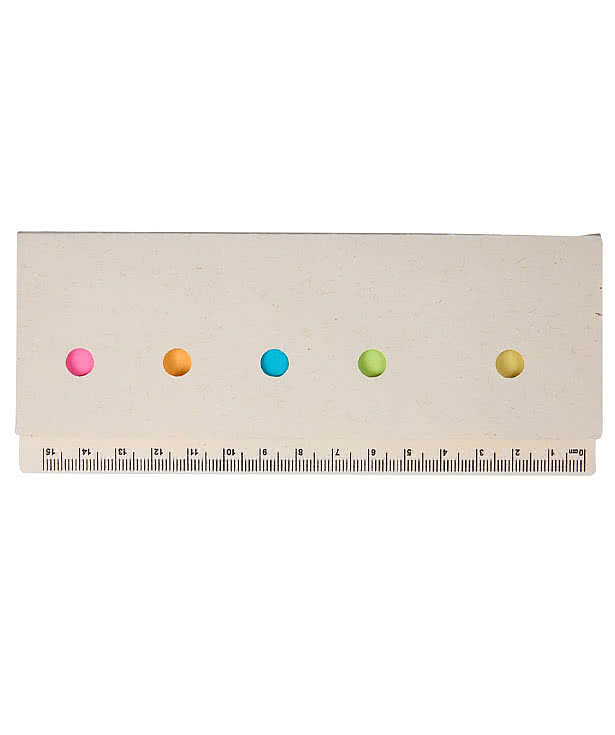 Recycled Milk Carton Sticky Notes & Ruler Pad