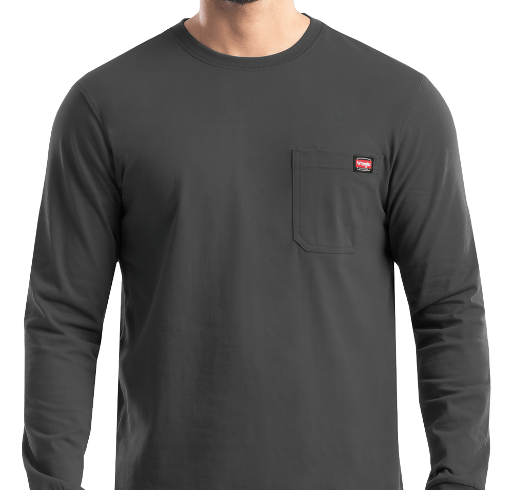 Wrangler Workwear Heavyweight Long Sleeve Pocket T-shirt-default