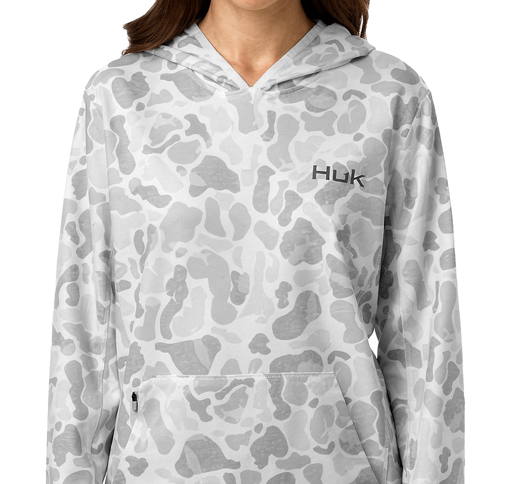 HUK Women's Coldfront+ KC Print Pullover Hoodie-default