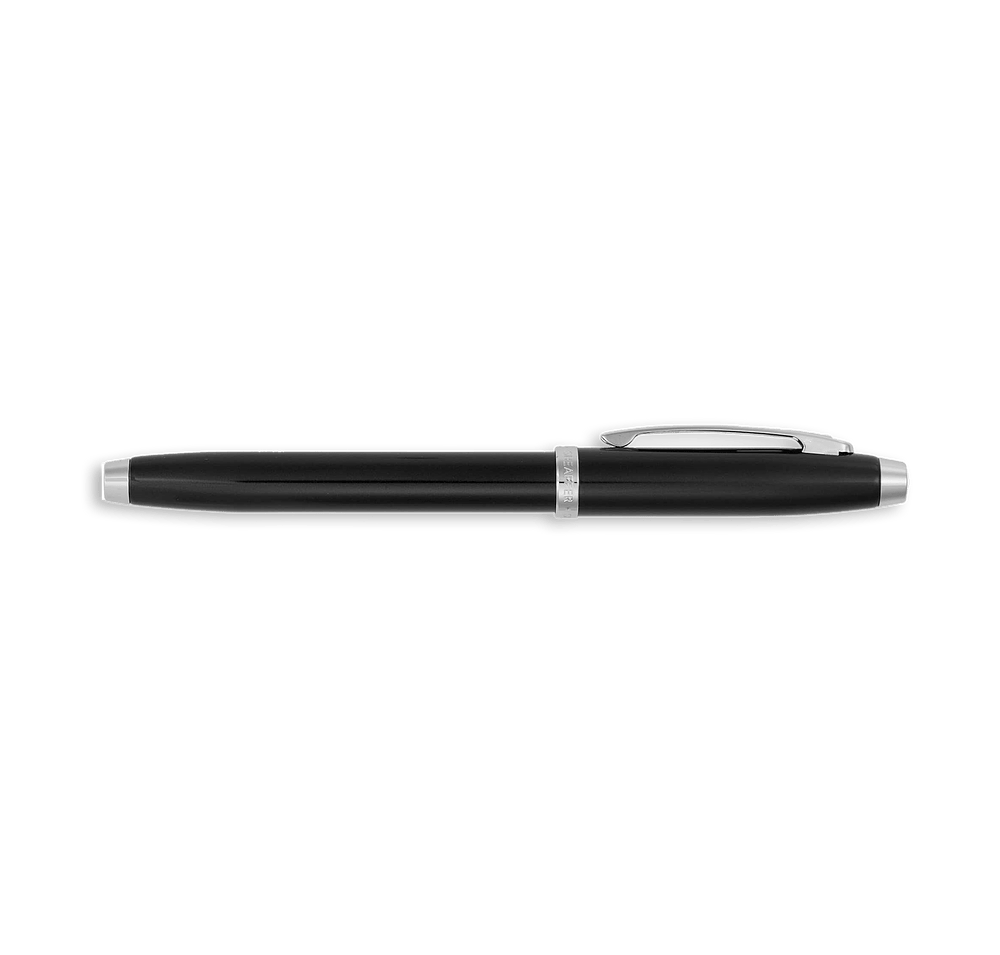Laser Engraved Sheaffer 100 Glossy Lacquer Rollerball Pen (black ink)-default