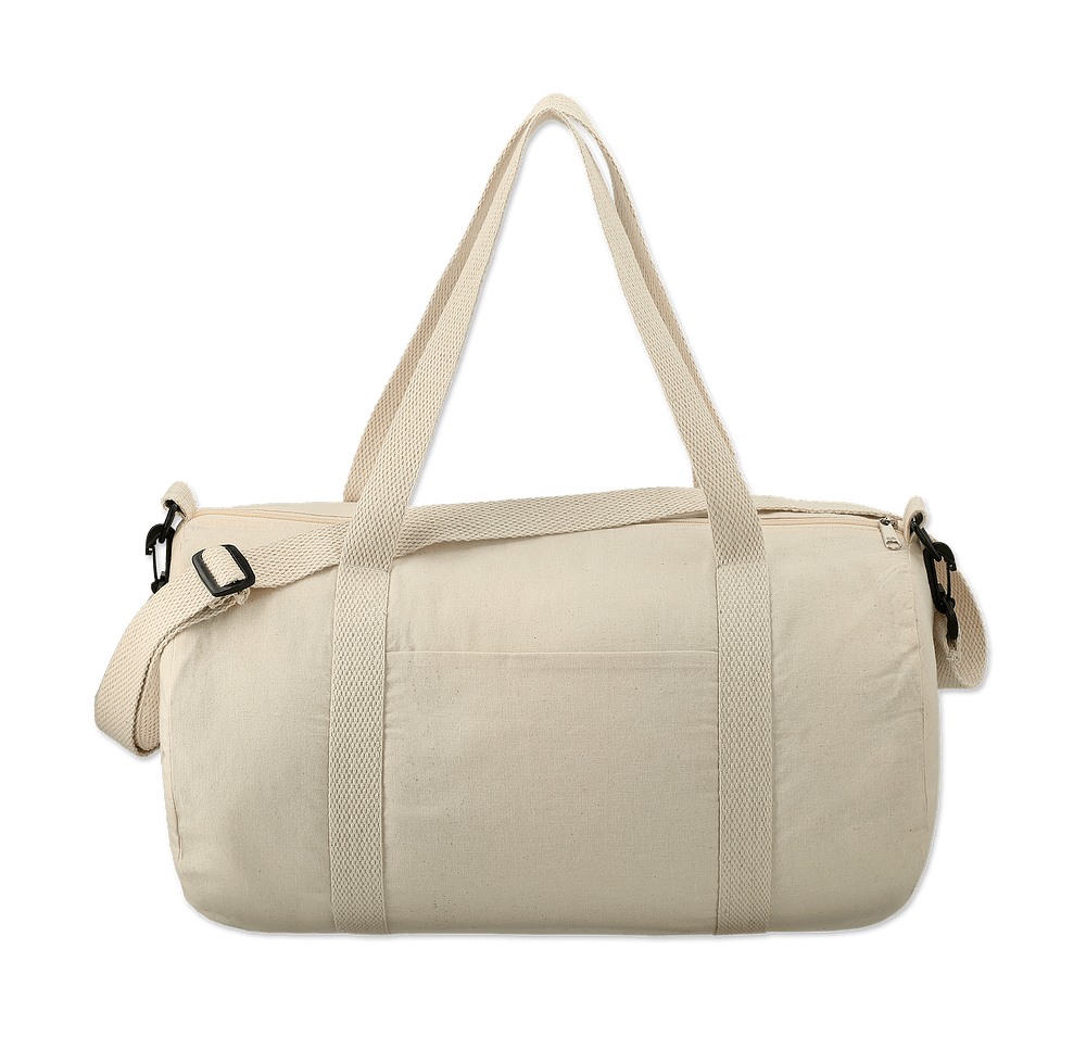 Full Color Barrel Cotton Canvas Duffel Bag-default