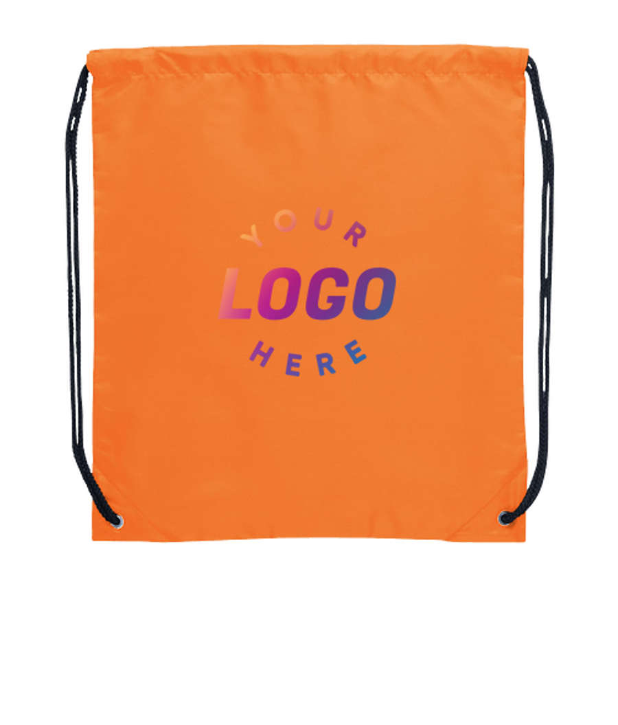 Oriole Promotional Drawstring Bag in Orange