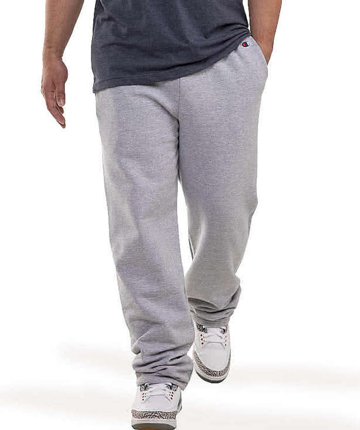 Champion Powerblend Midweight Open Bottom Sweatpants