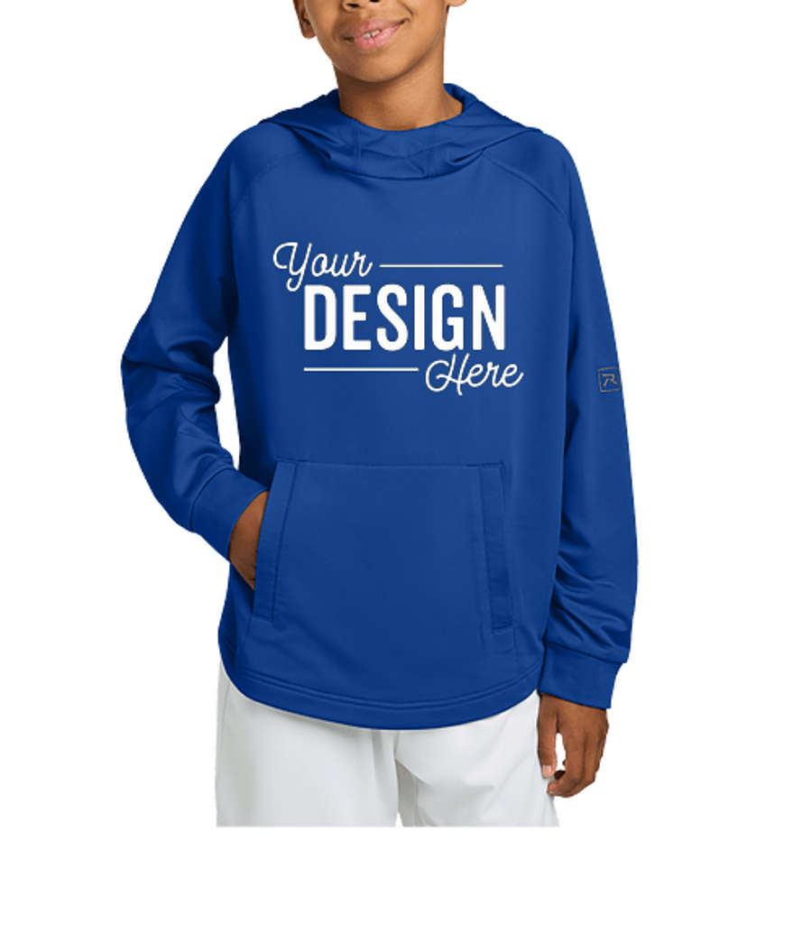 Richardson Youth Charge Performance Fleece Pullover Hoodie in Royal