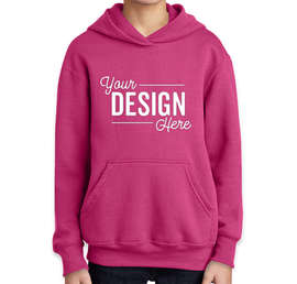 Port & Company Youth Core Pullover Hoodie - Color: Sangria
