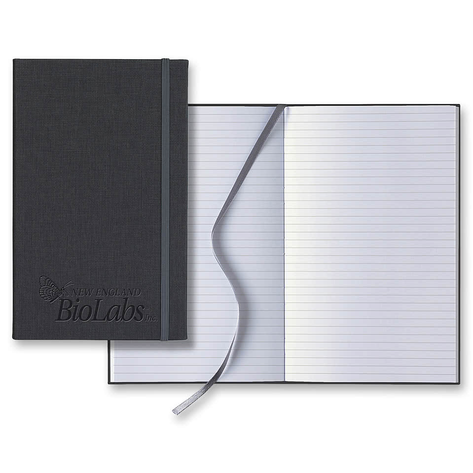 Castelli Debossed Linen Banded Medio Lined Hard Cover Notebook
