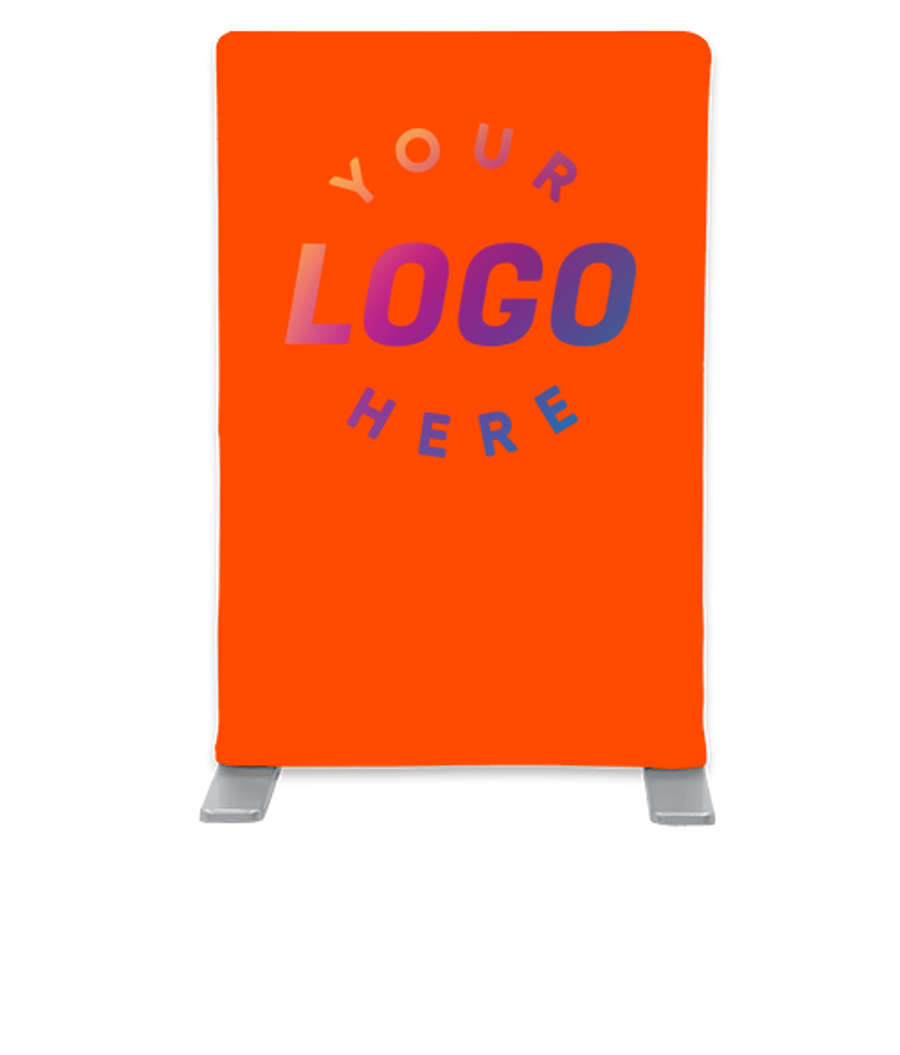 Full Color EuroFit Mini Tabletop Banner in Orange