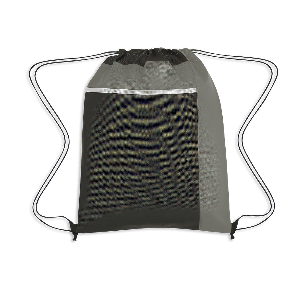 Full Color Sports Pack Non-Woven Pocket Drawstring Bag-default