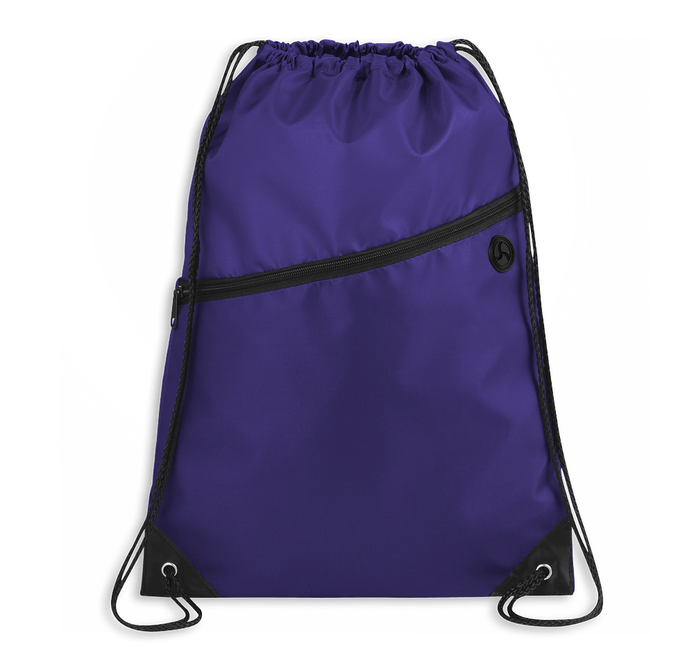 Robin Zipper Drawstring Bag-default