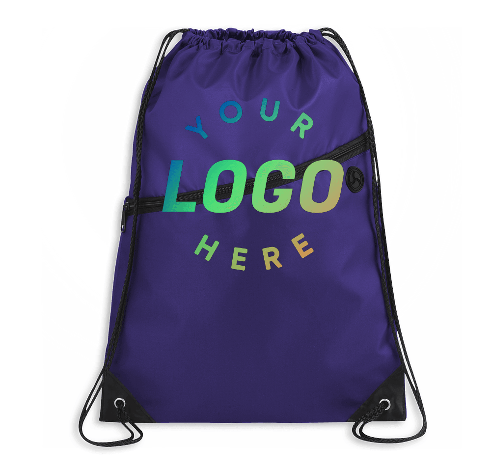 廃盤品　RONEPARC Drawstring pocket bag Robin Zipper Drawstring Bag | Custom Apparel - CustomInk