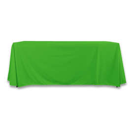 Full Color 6' Poplin Throw Tablecloth - Color: Shamrock