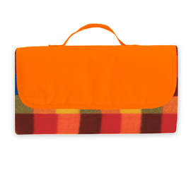 Roll-Up Picnic Blanket - Color: Orange Multi