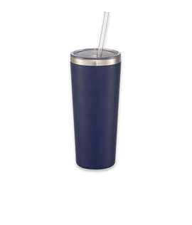 Laser Engraved 22 oz. Thor Copper Vacuum Insulated Tumbler - Color: Navy